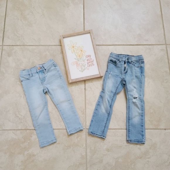 Celebrity Pink Other - Little girls denium blue jeans 2 for $10!
